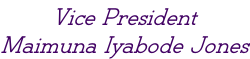 Vice President Maimuna Iyabode Jones